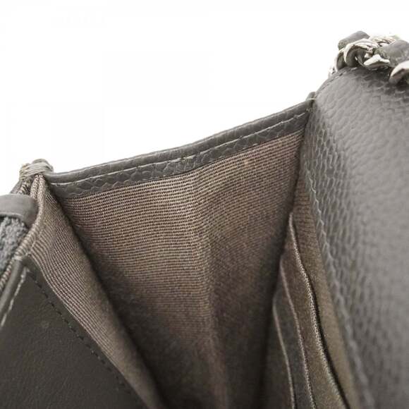 CHANEL Authentic Gray Caviar Leather Wallet - Picture 6 of 16